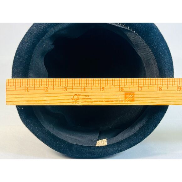 Vintage Union United Hatters Cap & Millinery Workers Black Turquoise Hat - Picture 7 of 7